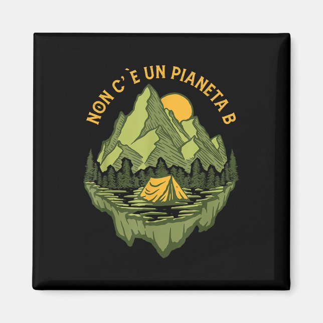 Íman Não Há Planeta B Mãe Terra Ambiental (Frente)
