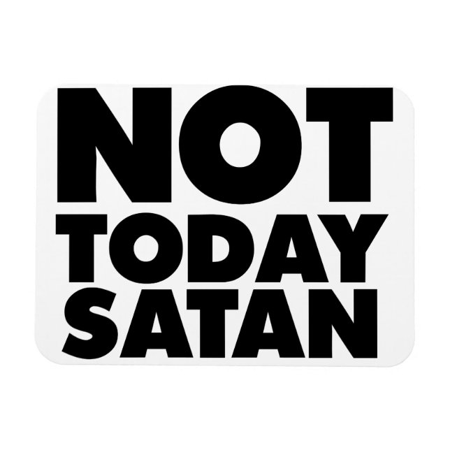 Íman Não hoje Satã (Horizontal)