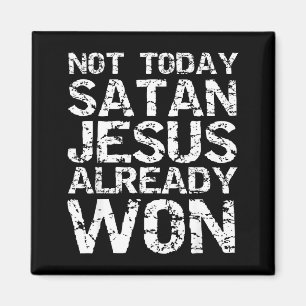 Íman Não Hoje Satanás Jesus Já Venceu Presente Cristão