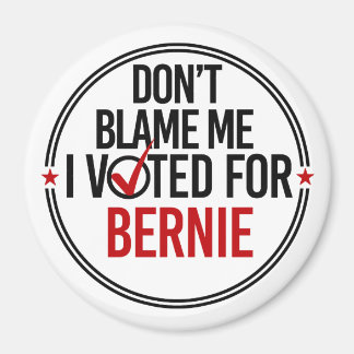 Íman Não me culpe Eu votei em Bernie - Round - Anti-