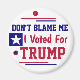 Íman Não me culpe, votei em Trump Wham-O Frisbee