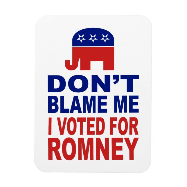 Íman Não me culpem, eu votei em Romney (Vertical)