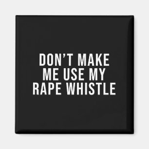 Íman Não Me Faça Usar Meu Apito Camiseta Feminismo Expl