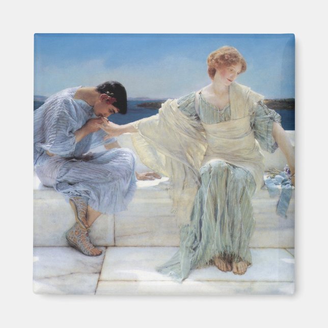 Íman Não me pergunte mais por Sir Lawrence Alma Tadema (Frente)