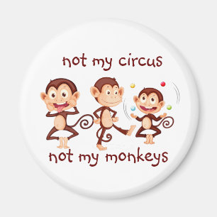 Íman Não meus macacos, não minha citação inspirador