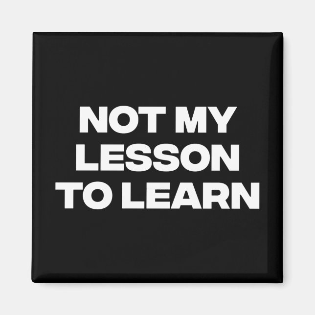 Íman Não Minha Lição Para Aprender (Frente)