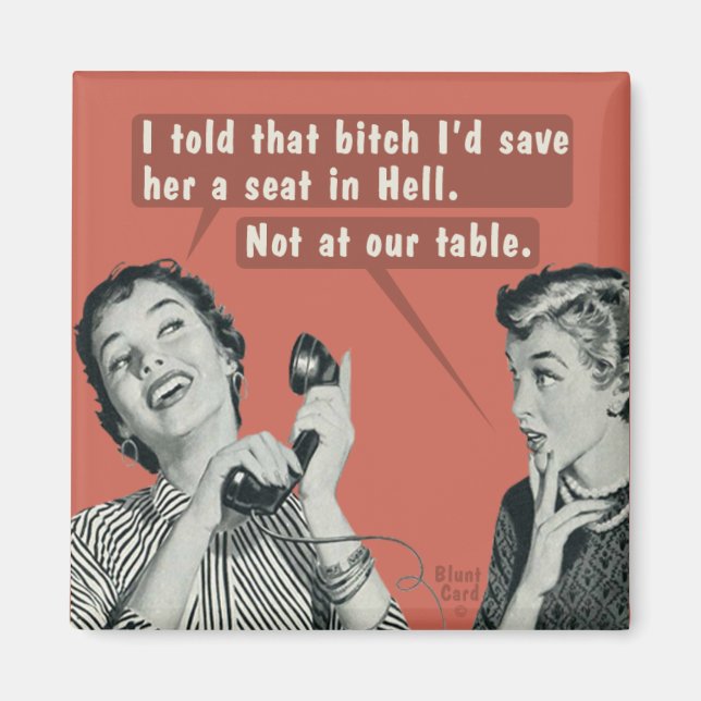 Íman Não na nossa mesa. (Frente)