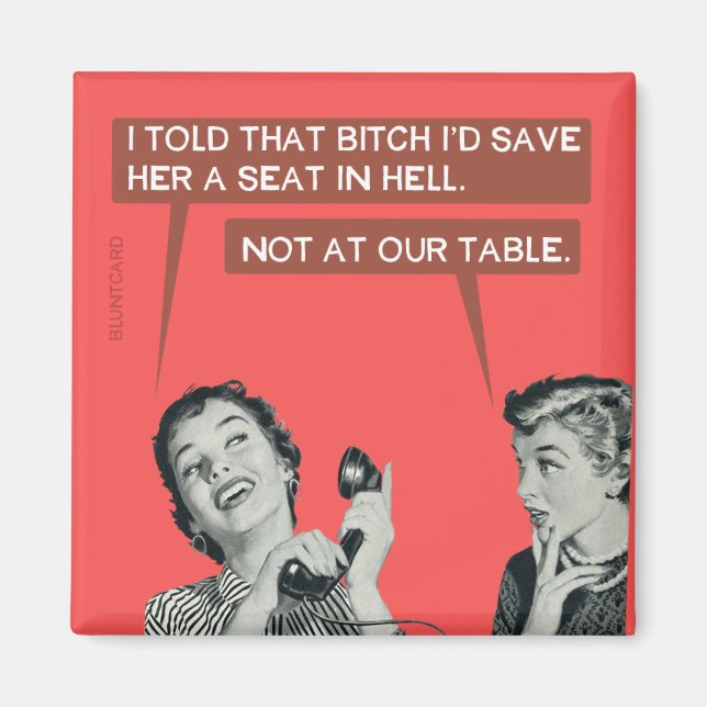 Íman Não na nossa mesa. (Frente)