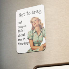 Íman Não para me gabar Dona de casa sarcástica Dizendo