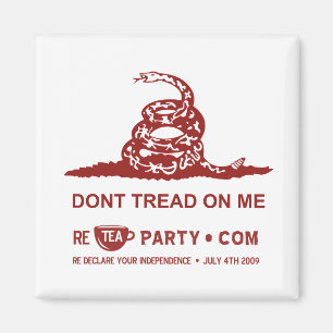 Íman Não pise em mim o ímã do tea party