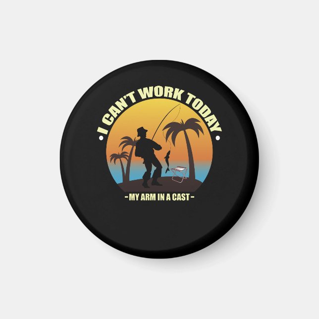 Íman Não posso trabalhar hoje meu braço está em um pesc (Frente)