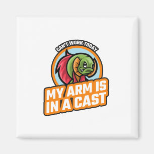 Íman Não posso trabalhar hoje, meu braço está em uma na