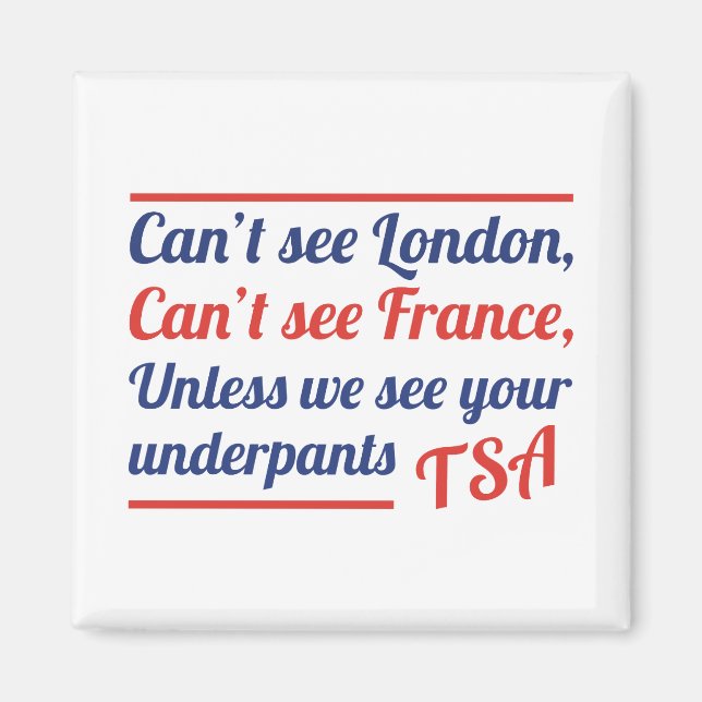 Íman Não posso ver Londres (Frente)
