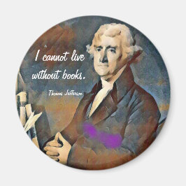 Íman Não Posso Viver Sem Livros, por Thomas Jefferson