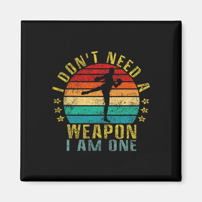 Íman Não Preciso De Uma Arma Eu Sou Uma Engraçada Retro (Frente)