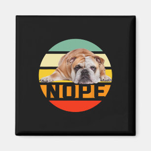 Íman Não preguiçoso buldogue inglês amante de cães dono