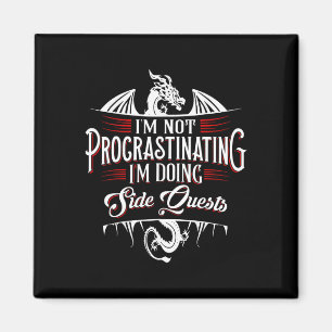 Íman Não Procrastinando Missões Laterais Divertido Joga