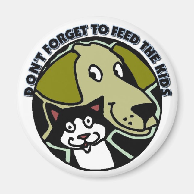 Íman Não se esqueça de alimentar as crianças (Frente)