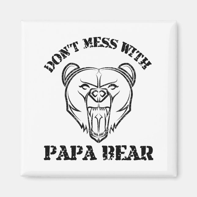 Íman Não se meta com papai Urso (Frente)