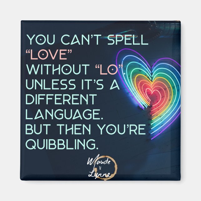 Íman Não se pode soletrar amor sem o ló (Frente)