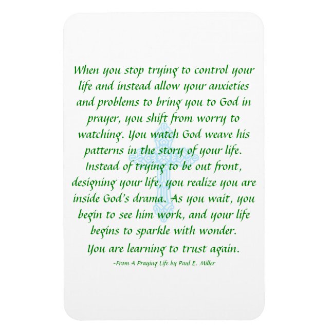 Íman Não se preocupe - reze e assista o Magnet (Vertical)