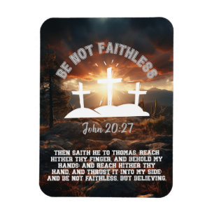 Íman Não seja imparcial John 20:27 duvidando de Thomas