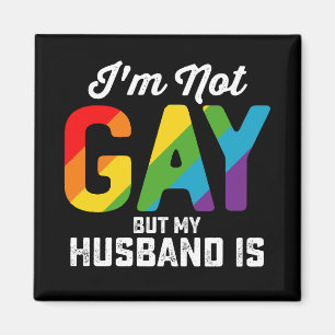 Íman Não sou gay, mas meu marido é engraçado Orgulho LG