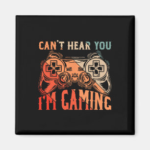 Íman Não te ouço Im Gaming Shirt Engraçado Jogo de Víde