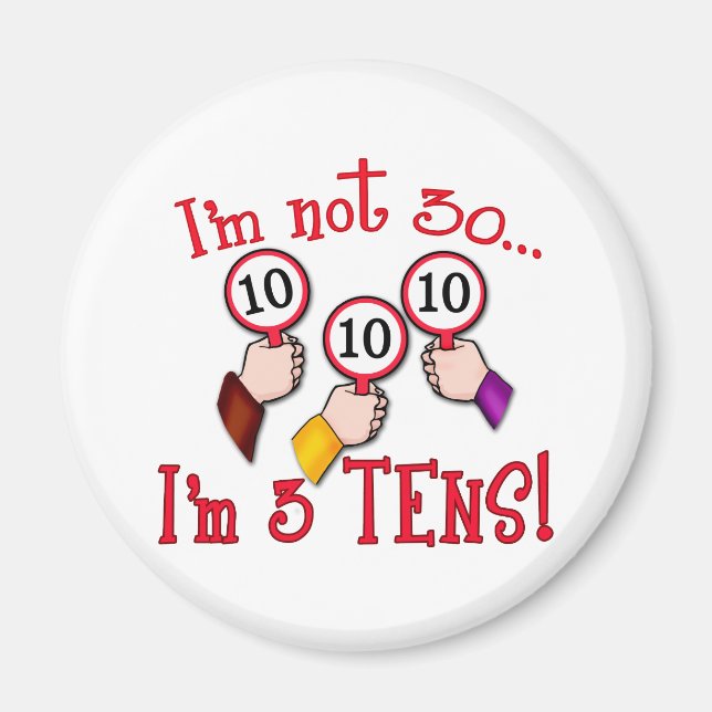 Íman Não tenho 30 anos - tenho três dezenas (Frente)