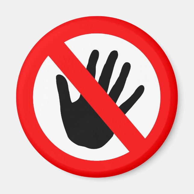 Íman Não tocar (Frente)