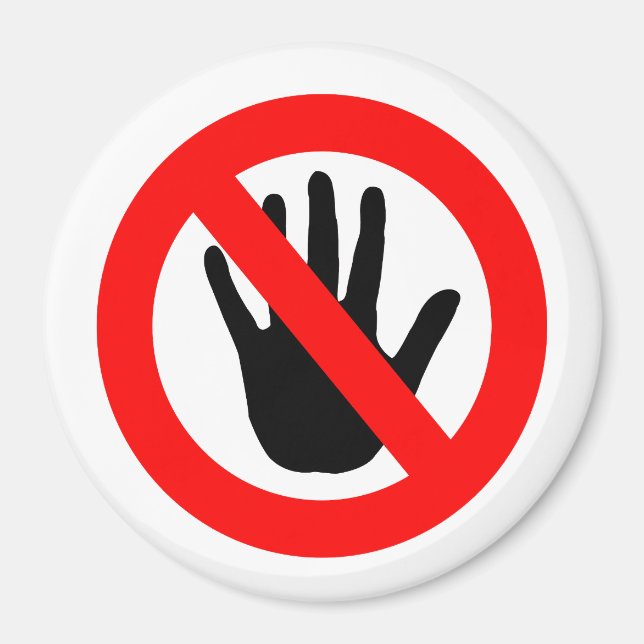 Íman Não tocar sinal (Frente)