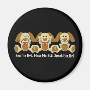 Íman Não veja nenhum filhote de cachorro mau