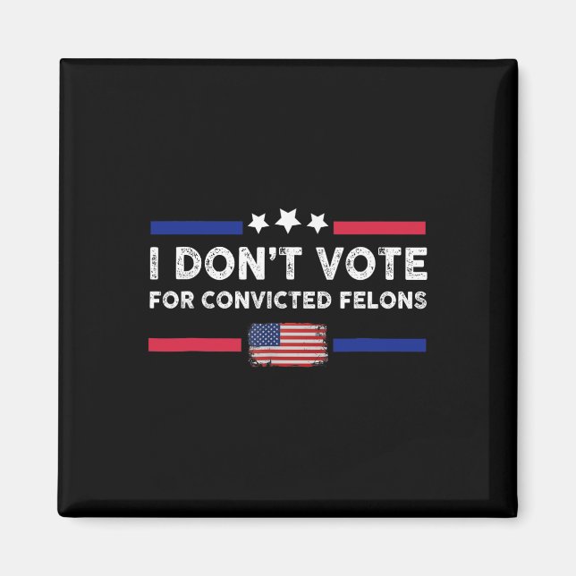 Íman Não Votem em Felons Condenados Anti-Trump (Frente)