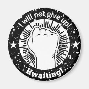 Íman Não vou desistir! Hwaiting! Em Grunge
