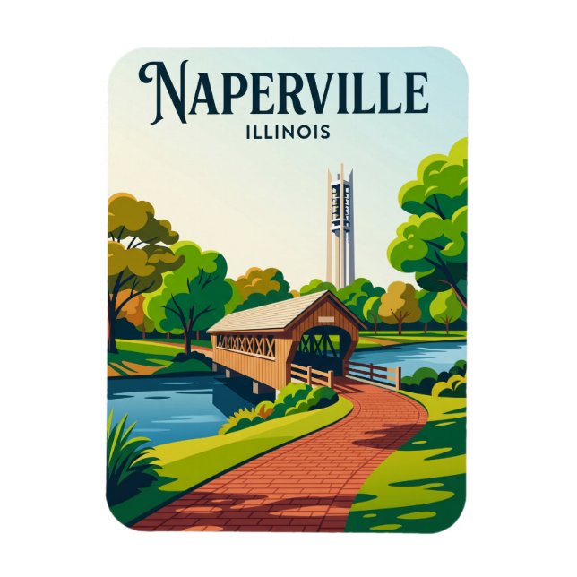 Íman Naperville Riverwalk EUA (Vertical)