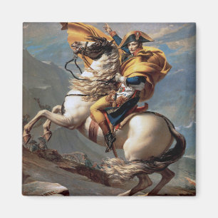 Íman Napoleão atravessando os Alpes, Jacques-Louis Dav