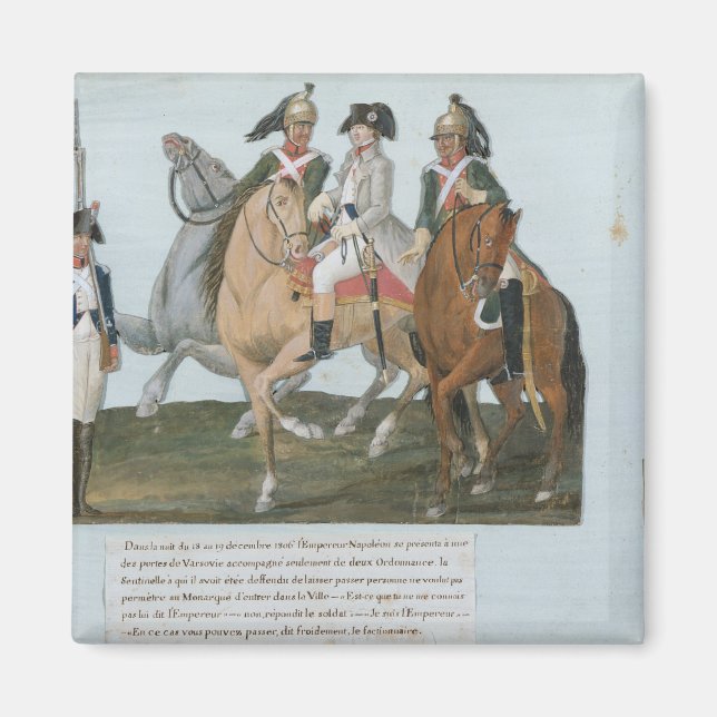 Íman Napoleão Bonaparte e o Sentineiro Varsoviano (Frente)