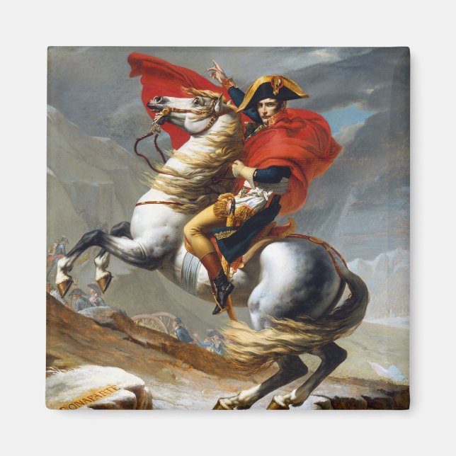 Íman Napoleão Bonaparte Pintura de Jacques-Louis David (Frente)