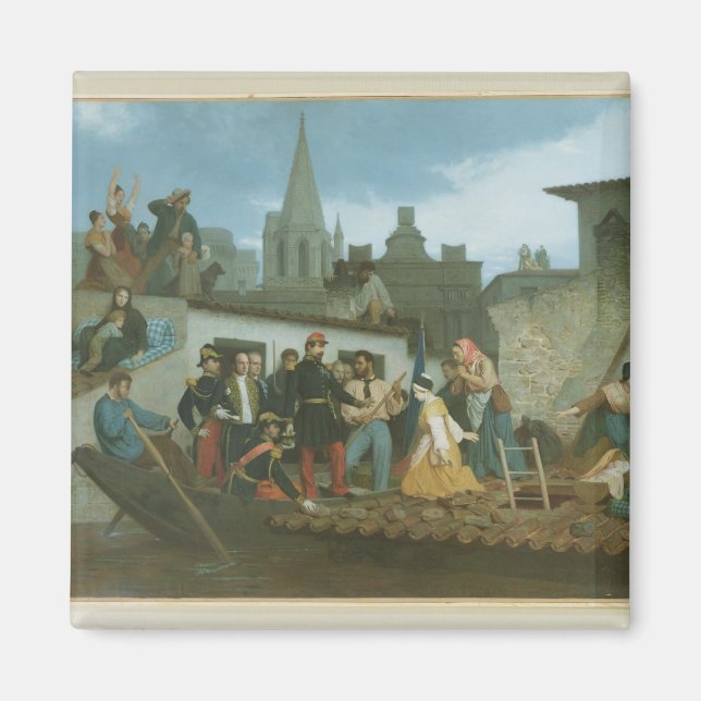 Íman Napoleão III Visitando Vítimas de Inundações de (Frente)