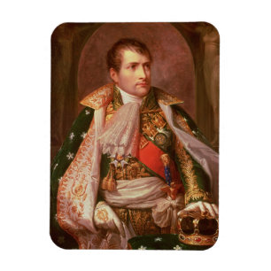 Íman Napoleon Bonaparte (1769-1821), como o rei de