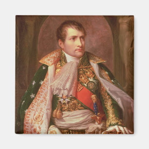 Íman Napoleon Bonaparte (1769-1821), como o rei de