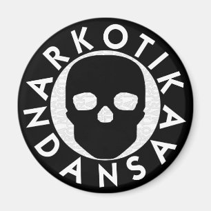 Íman NARKOTIKA LIV Porcelana arredondada preto N3