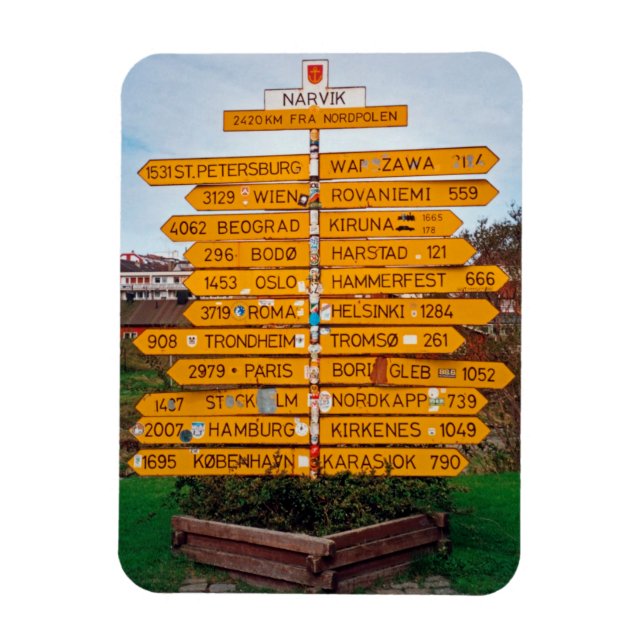 Íman Narvik signpost (Vertical)