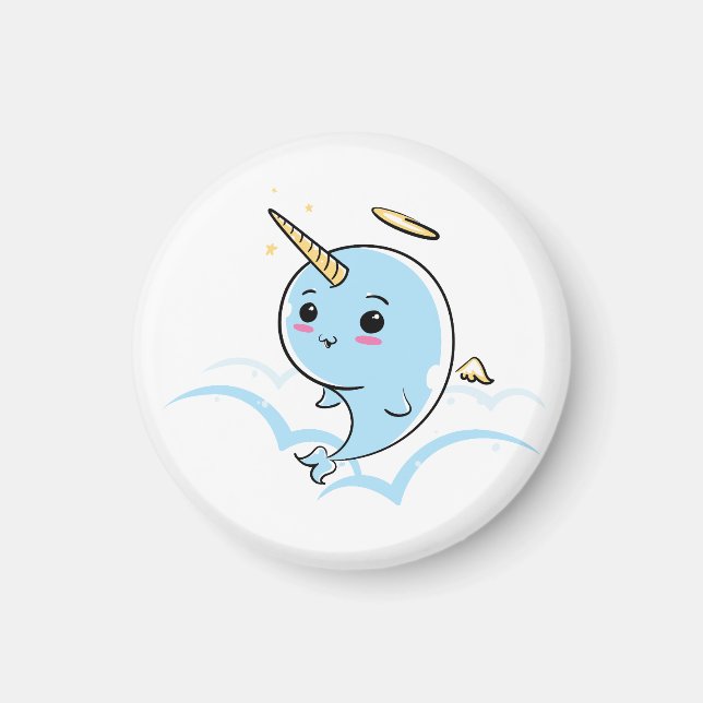 Íman Narwhal Angel Cutie (Frente)