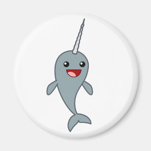 Íman Narwhal feliz