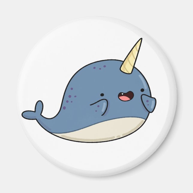 Íman Narwhal Kawaii (Frente)