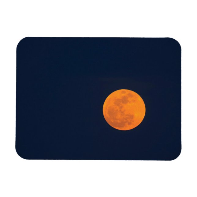 Íman Nascer da Lua da Super Lua | Savannah, Geórgia (Horizontal)