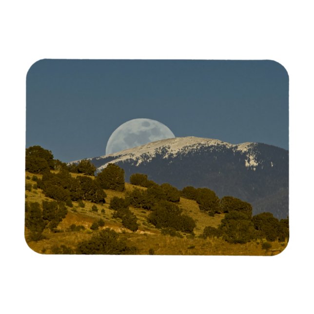 Íman Nascer da lua sobre as montanhas Sangre de Cristo, (Horizontal)