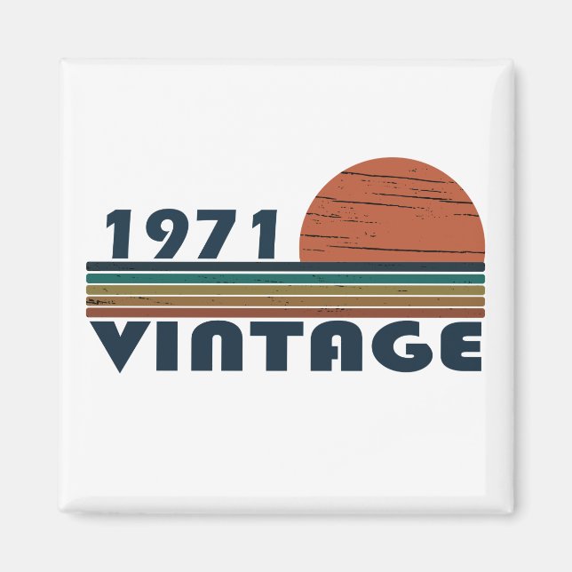 Íman Nascer de aniversário de 1971 (Frente)