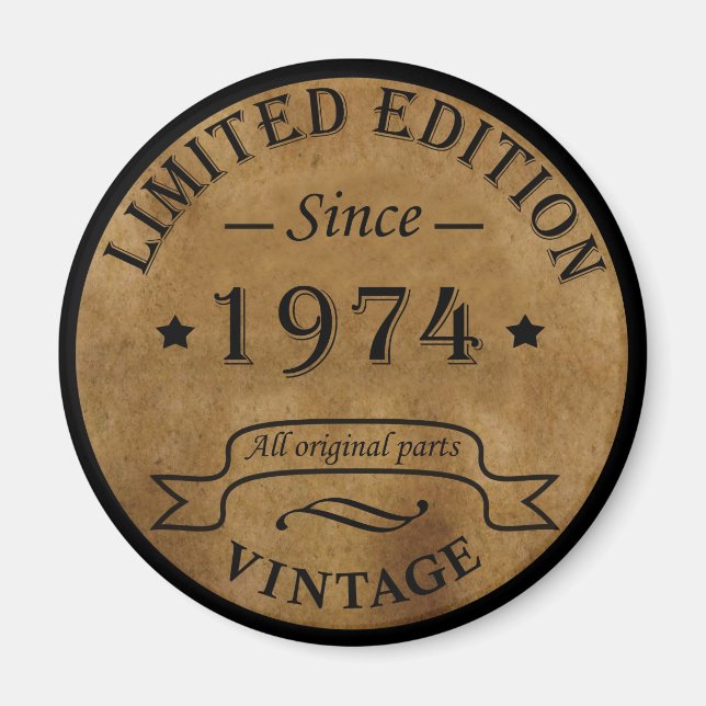 Íman Nascer de aniversário de 1974 (Frente)